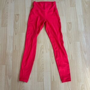Lululemon Red Athletic Align Leggings